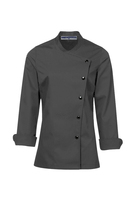 Uniforme de Chef de Manga Larga para Restaurante, Unisex, Color Personalizado, Logotipo Impreso Digitalmente, Chaqueta de Trabajo de Polialgodón para Uso en Cocina y Alimentos