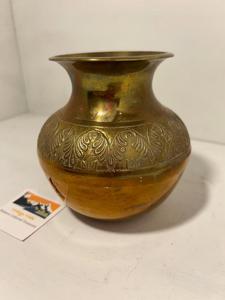 แจกันดอกไม้ทองเหลืองโบราณสำหรับตกแต่งสวนชิ้นกลางโต๊ะขายส่งของตกแต่งงานแต่งงาน - Product Image 3