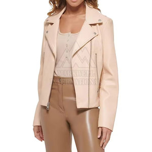 Wholesale Plus Size Leather Jacket Outdoor Use Leather Jacket <b>Stand</b> Collar Women Leather Jacket - Product Image 5