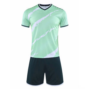 Maillots de football personnalisés par sublimation, respirants, légers, à manches courtes, imprimés, tissu de qualité professionnelle pour la compétition - Product Image 4