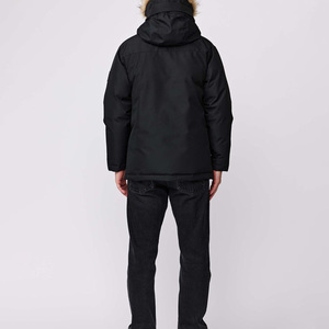 Veste parka matelassée à fermeture éclair de qualité supérieure, nouvelle collection de vêtements de sport élégants pour hommes, vente en gros, nouvelle veste parka à capuche en fourrure à la mode avec fermeture éclair et boutons - Product Image 3