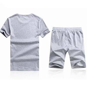 <b>Men</b> Summer <b>Short</b> Sleeve <b>T</b> <b>Shirts</b> <b>and</b> <b>Shorts</b> Twin Set Color <b>Men</b> Twin Sets for Adults OEM - Product Image 2