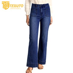 Pantalones cargo de cintura alta para mujer Vaqueros de cintura alta elegantes - Product Image 3