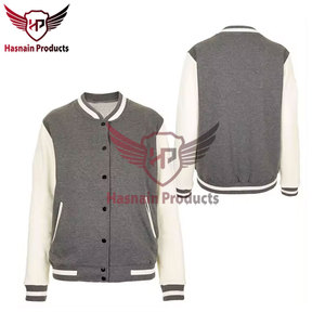 Veste universitaire rétro unisexe Bomber d'école universitaire personnalisé manteau d'hiver Logo bouton de broderie coton peau de mouton personnalisé - Product Image 3