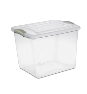 Contenedores de almacenamiento de plástico resistentes y apilables Inyección de base visible Forma rectangular de PP para organización de almacenamiento - Product Image 2