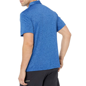 Venta al por mayor de alta calidad logotipo personalizado transpirable diseño liso en tallas grandes polos para hombre patrón liso sólido - Product Image 3