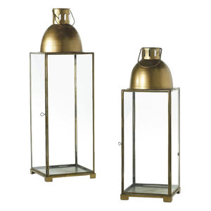 Creative Hexagonal <b>Brass</b> & Glass Metal <b>Lantern</b> Candle Holder Gold Finish Tabletop & Hanging Home Decor for Weddings & Events - Product Image 6