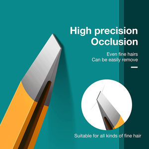 KAAMIR INSTRUMENTS Pinzas para cejas de acero inoxidable de lujo Premium Punta puntiaguda Maquillaje profesional Herramienta de belleza Ligera - Product Image 2