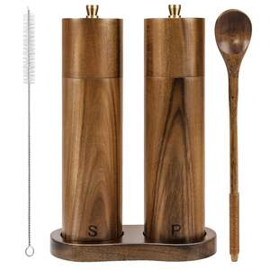 Juego de Salero y Pimentero Estilo Restaurante |   Madera maciza - Product Image 1