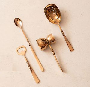 Ambiance Lifestyle Meilleure Qualité Designer Outils de Bar en Acier Plaqué Or Shaker avec Support pour Barman Party Bar Ensembles de Couverts - Product Image 5