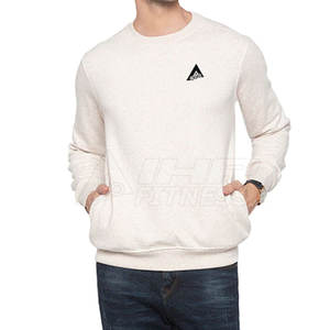 Fabricante de alta moda de los hombres sudaderas de invierno ropa de calle patrón sólido liso teñido sudaderas - Product Image 2