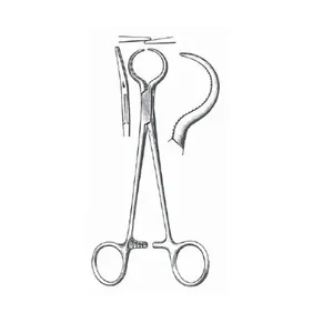 Pince chirurgicale de maintien osseux 7,5 pouces en acier allemand à verrouillage à cliquet dentelé - Product Image 1