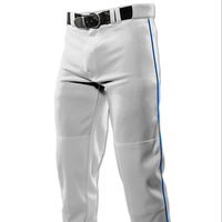 Pantalones de Béisbol/Sóftbol Personalizados para Adultos Unisex, Tallas Grandes, Transpirables, de Secado Rápido, Antibacterianos, Venta al Por Mayor OEM