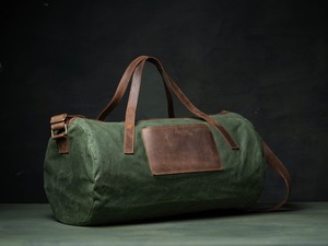 Bolsa de viaje de lona de cuero, lona duradera con herrajes de primera calidad para fin de semana, gimnasio nocturno, viajes de negocios, 2017 - Product Image 6