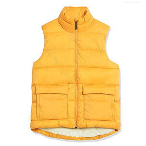 Gilet sans manches personnalisé de haute qualité Veste rembourrée avec logo Vente en gros Gilet en duvet coupe-vent pour hommes et femmes - Product Image 5