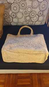 Bolso de Rafia Estilo Shopper de Madagascar con Flores, Dos Asas de Cuero, Esquinas Reforzadas, Bolso Bonito para Mujer con Cierre de Cremallera y Forro de Algodón - Product Image 4