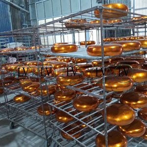 ชามไม้ไผ่สำหรับทำสลัดผลไม้บ้านและห้องครัวทำด้วยมือทำจากทองแดงทำด้วยมือ - Product Image 5