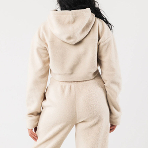 ชุดวอร์มใส่วิ่งสำหรับผู้ชายใส่ได้ทั้งชายและหญิงชุดเสื้อมีฮู้ดสีพื้นขนาดใหญ่พิเศษออกแบบโลโก้ได้ตามต้องการ - Product Image 5