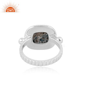 Último anillo de diseño antiguo de piedras preciosas de concha de abulón Natural de Plata de Ley 925 para ocasiones especiales fabricante de joyería personalizada - Product Image 4