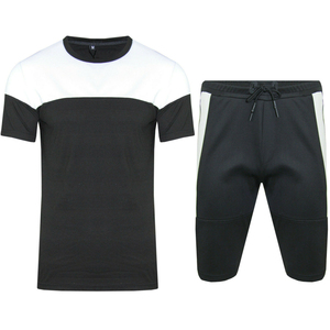 Summer New Men Casual Breathable Shorts Sets Short Sleeve T Shirt Shorts Solid Tracksuit Set Men's Brand Clothing 2 Pieces Sets - Product Image 3