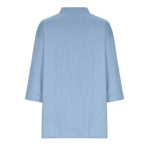 เสื้อยีนส์ตัวยาวสำหรับผู้หญิง, เสื้อยีนส์สีน้ำเงินระบายอากาศเสื้อยีนส์สำหรับผู้หญิงเสื้อยีนส์ทรงสลิมฟิตแบรนด์แบรนด์สำหรับเด็กผู้หญิง - Product Image 3