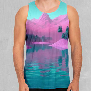 Débardeurs en coton et élasthanne tricotés respirants pour hommes, couleur unie, confortables, avec logo personnalisé en gros - Product Image 1