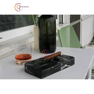 Cendrier élégant en marbre naturel brillant Cendrier décoratif moderne Stockage de cendres de table Cendrier résistant à la rouille Bar Hôtel Accessoires - Product Image 3