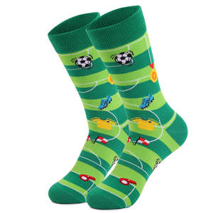 Chaussettes de Noël festives, chaussettes amusantes en coton à motif de Père Noël, chaussettes de Noël originales - Product Image 1