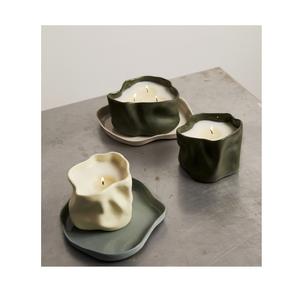 Bougeoir fait main en céramique de qualité supérieure pour Noël et Pâques Centre de table de décoration écologique avec un design moderne rustique - Product Image 2