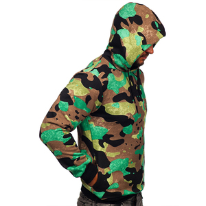 เสื้อฮู้ดสำหรับผู้ชายผ้าโพลีเอสเตอร์หนาแบบกำหนดเองได้100% - Product Image 5