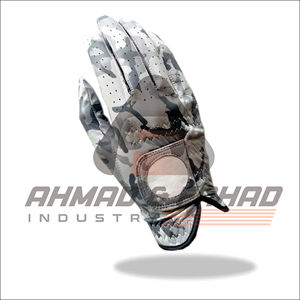 Guantes de golf de cuero Cabretta con logotipo personalizado para hombre, piel de oveja, transpirables, antideslizantes, con protección UV para uso deportivo - Product Image 3