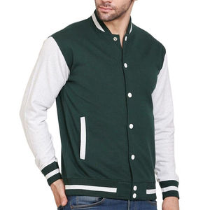 Chaqueta Universitaria de Béisbol Negra Personalizada para Hombre con Logotipo Bordado en Chenilla de Doble Manga, Chaqueta Universitaria de Invierno - Product Image 5