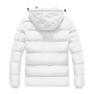 Veste matelassée en toile légère personnalisable, coupe-vent respirant de haute qualité avec fermeture à glissière à col montant pour l'hiver en extérieur - Product Image 4