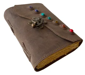 book of shadows seven stone leather journal vintage book of spells soft journal with c lock clasp daily notebook blank journal