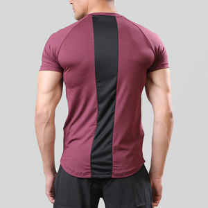 <b>Men</b> Quick Dry Breathable Workout <b>Compression</b> <b>Shirt</b> 100% Cotton Front Logo Loose Fit Short Sleeve Training T-<b>Shirts</b> - Product Image 5