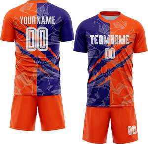 2025 uniforme de fútbol Unisex de moda ropa deportiva de entrenamiento de fútbol de alta calidad Color liso para hombres adultos personalizable - Product Image 4