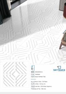 Azulejo de piso de porcelana pulida Villa Mármol Piedra China Superficie de ácido metálico Juego de comedor interior en mármol de color - Product Image 4