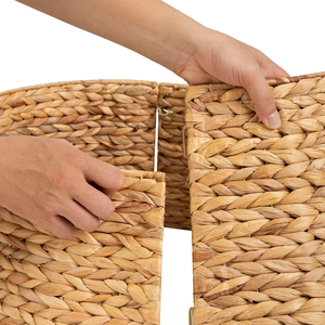 Collar de árbol de jacinto de agua tejido ecológico, faldas de árbol tradicionales alternativas, soporte de árbol de Navidad, accesorios para la vida - Product Image 3