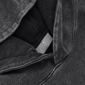 Sudadera con capucha lavada con ácido vintage de algodón pesado térmico de secado rápido con bolsillos de gran tamaño a prueba de viento y diseño de talla grande - Product Image 4