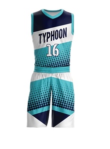 Tenues de basketball professionnelles respirantes grande taille, personnalisables par sublimation intégrale, 100 % polyester, tailles sur mesure pour - Product Image 3