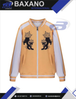 Dernière veste coupe-vent réversible anti-UV Tomiyama Choji Anime Cosplay Streetwear avec fermeture éclair avant et logo