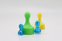 Agrafes magnétiques colorées en plastique avec bouton, aimants en ferrite pour tableau blanc, réfrigérateur, bureau, tableau d'affichage
