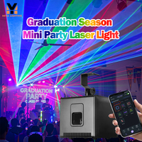 Projecteurs laser animés 5W pour soirées de remise de diplômes, éclairage de scène DJ pour fêtes scolaires épiques, discothèques, bars et danses.
