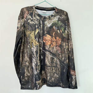 Camiseta Deportiva de Manga Corta con Estampado Geométrico, Ligera, Transpirable, de Poliéster Teñido, para Caza, Pesca y Entrenamiento al Aire Libre - Product Image 6