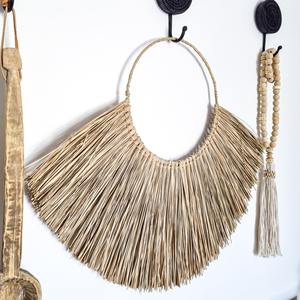 Prix de gros pour les essentiels de la décoration intérieure, art mural en fibre de jonc de mer, art mural en herbe marine - Product Image 4