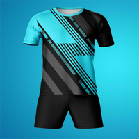 Maillot de football personnalisé à col rond et manches courtes, respirant, séchage rapide, léger, en tissu 100 % polyester, imprimé sur demande
