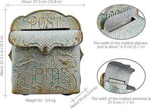 Hot Selling India <b>Metal</b> Mail <b>Box</b> Professional Grade Post Receiving Durable Rustproof Customizable Secure Modern Bulk - Product Image 5