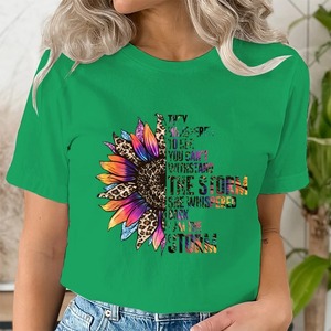 Nouvelle chemise élégante à manches courtes pour femmes Design personnalisé chemises en gros T-shirts imprimés de qualité supérieure - Product Image 4