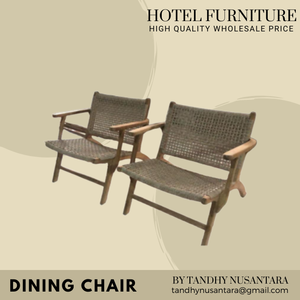 Chaise de salle à manger en rotin pour l'extérieur au design moderne chaise de jardin pour mariage et salle à manger avec accoudoir prix de gros - Product Image 5