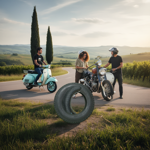 ยางคุณภาพสูง Pirelli SC30 3.50 X 10 แบบไม่มียางใน สำหรับผู้ใหญ่ สำหรับรถมอเตอร์ไซค์ Lambretta LI + TV + SX + Special + DL + Serveta - Product Image 3